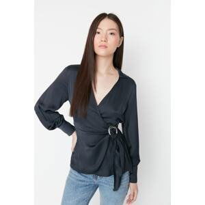 Trendyol Black Woven Blouse