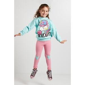 Denokids Bubble Unicorn Girls Kids Sweatshirt Leggings Set