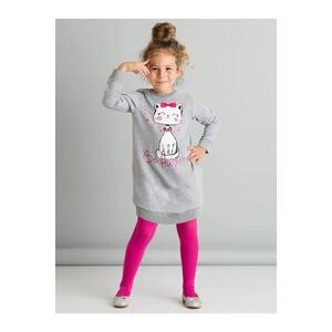 Dívčí  šaty Mushi MS-20S1-404/Gray Pink White
