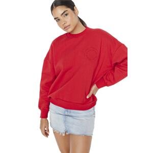 Trendyol Pomegranate Embroidery Thin Loose Knitted Sweatshirt