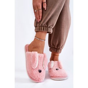 Dámské kožešinové pantofle světle růžové Remmi