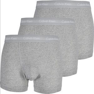 3PACK pánské boxerky Calvin Klein šedé