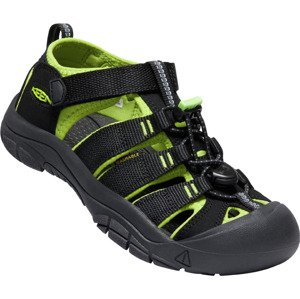 Dětské sandály Keen  Newport H2 JR Black/Lime Green