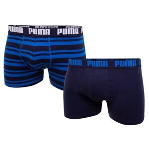 Sada dvou pánských boxerek v modré a tmavě modré barvě Puma - Pánské