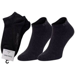 Sada dvou párů dámských ponožek v tmavě šedé barvě Calvin Klein Un - Dámské