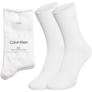 Sada tří párů dámských ponožek v bílé barvě Calvin Klein Underwear - Dámské