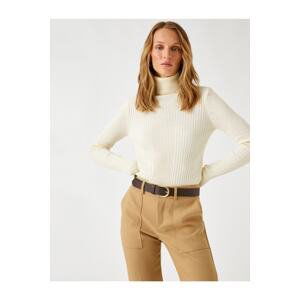 Koton Turtleneck Knitwear Sweater Long Sleeve Cashmere Textured