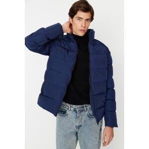 Trendyol Navy Blue Men's Regular Fit Wind-Resistant Puffy Winter Coat.