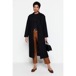 Trendyol Black One-Button Lined Coat