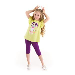 Denokids Rabbit Cheerleader Girl Kids T-shirt Tights Set