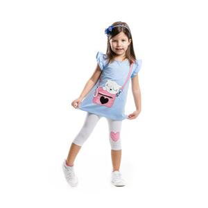 Denokids Kitty In Bag Girl Kids Tunic Leggings Suit