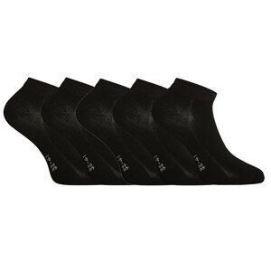 5PACK ponožky Gino bambusové černé