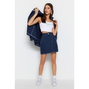 Trendyol Navy Blue Denim Skirt