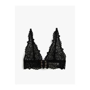 Koton Lacy Unpadded Bra with Lacing Detail