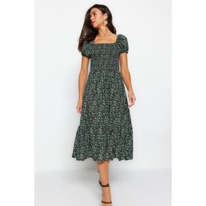 Trendyol Khaki Gimped Woven Dress