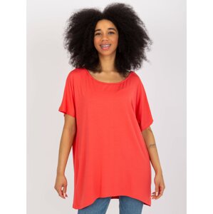 Coral oversized viskózová basic halenka