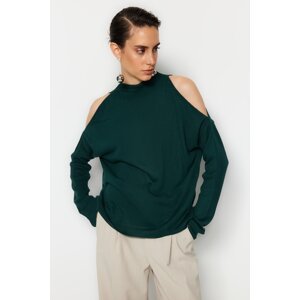 Trendyol Khaki Window/Cut Out Knitwear Sweater