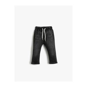 Koton Jeans Pants Elastic Waist Pocket Cotton