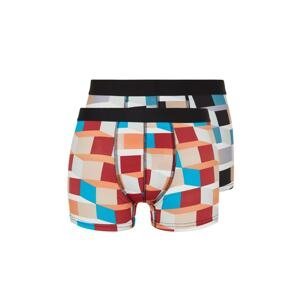 Trendyol Multicolored Men's Geometric Print 2-Pack Cotton Boxer