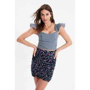 Dámský Crop Top Trendyol Navy