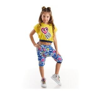 mshb&g Heart To Heart Girls Crop Top Capri Shorts Set