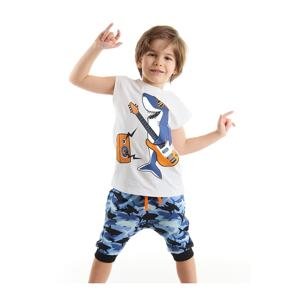 Mushi Shark Boy T-shirt Capri Shorts Set