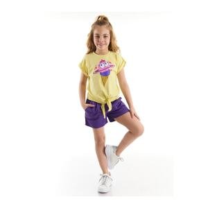 Mushi Ice Cream Girl's T-shirt Gabardine Shorts Set