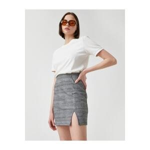 Koton Women's Slit Mini Skirt