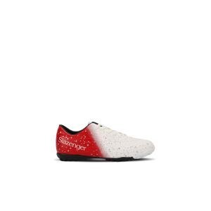 Slazenger Hania Hs Boys Football Soccer Shoes White / Red