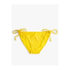 Koton Basic Bikini Bottoms with Tie Details on the Sides Textured, Normal Waist.