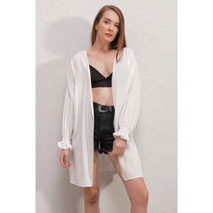 Bigdart 5882 Loose Kimono - White