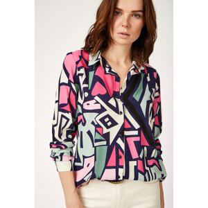 Bigdart 3721 Graphic Patterned Shirt - Navy