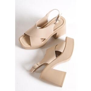 Capone Outfitters Sandals - Beige - Block