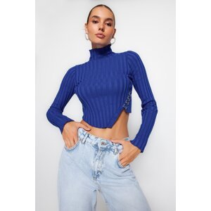 Trendyol Saks Super Crop Standing Collar Knitwear Sweater