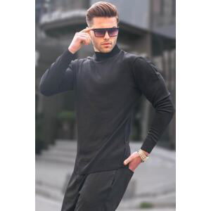 Madmext Black Slim Fit Half Turtleneck Men's Knitwear Sweater 6343