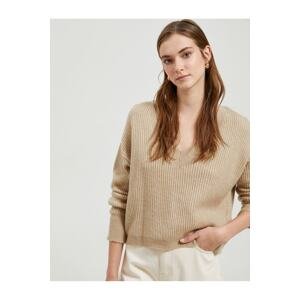 Koton Basic V-Neck Knitwear Sweater Acrylic