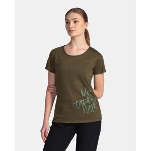 Tmavě zelené dámské tričko Kilpi GAROVE-M