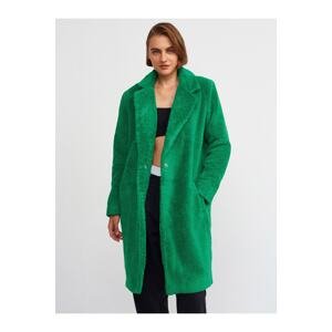 Dilvin 6760 Plush Coat-Light Green