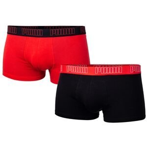 Sada dvou párů pánských boxerek v černé a červené barvě Puma - Pánské