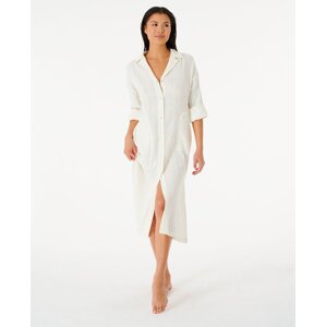 šaty Rip Curl NORAH SHIRT DRESS Bone