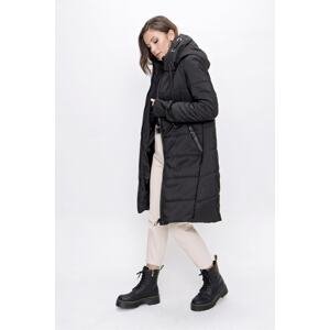 By Saygı Hooded Inner Lined Beta Quilted Coat Black