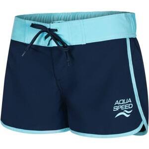 AQUA SPEED Woman's Swimming Shorts Viki Navy Blue/Blue Pattern 42