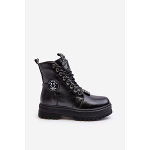 Dětské zateplené Trapper Boots Black Conley