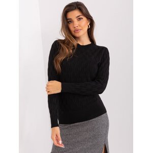 Černý dámský bavlněný svetr
