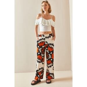 XHAN Tile Patterned & Textured Trousers