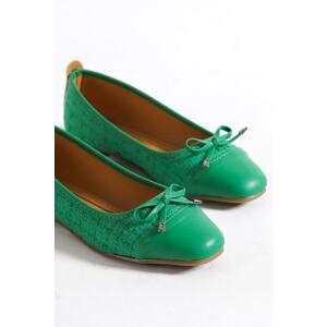 Capone Outfitters Capone Hana Trend Women's Grass Green Flats.