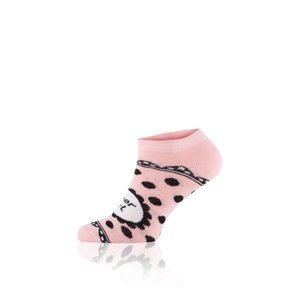 GIRL ponožky na nohy - růžové/černé/bílé