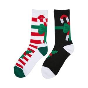 Vánoční ponožky X-Mas Candy - 2-balení vícebarevné