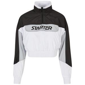 Dámská bunda Starter Colorblock Pull Over Jacket černo/bílá