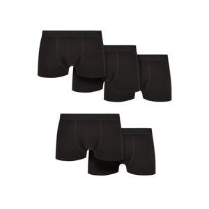 Pevné boxerky z organické bavlny 5-balení černé+černé+černé+černé+černé